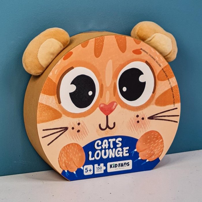 پازل کودک 150  تکه مدل گربه KID FANS CATS LOUNGE کد KS2407