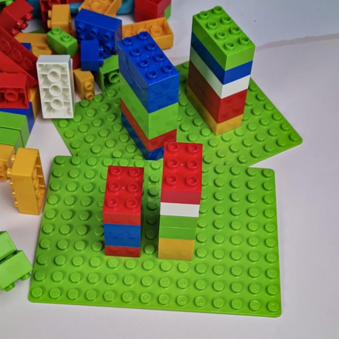 اسباب بازی لگو دوپلو با صفحه و باکس لگو آبی کد PBL06