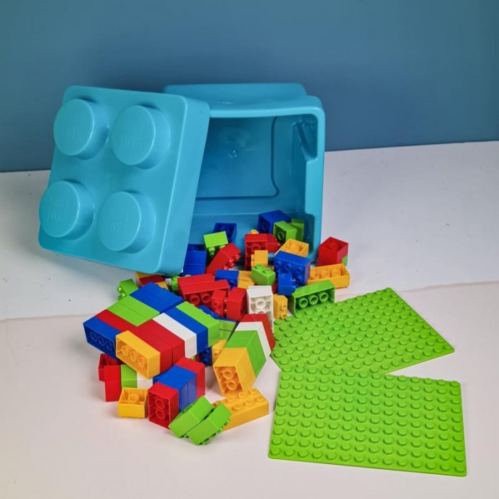 اسباب بازی لگو دوپلو با صفحه و باکس لگو آبی کد PBL06