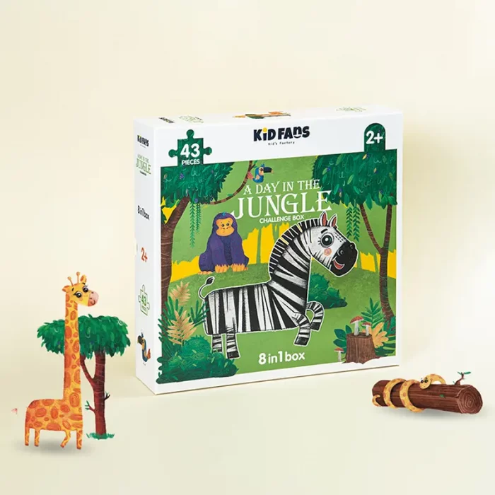 پازل کودک 43 تکه مدل جنگل KID FANS JUNGLE  کد KS2434
