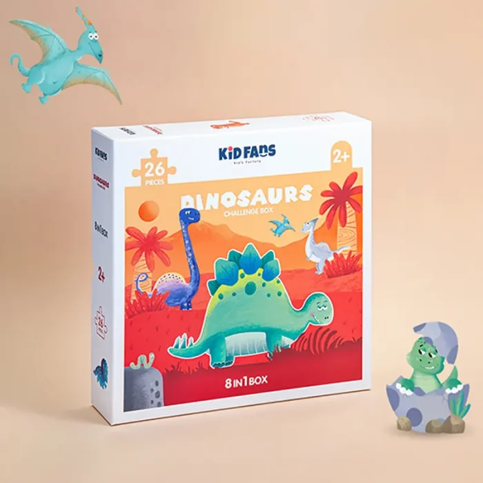 پازل کودک 26 تکه مدل دایناسور KID FANS DINOSAURS  کد KS2433