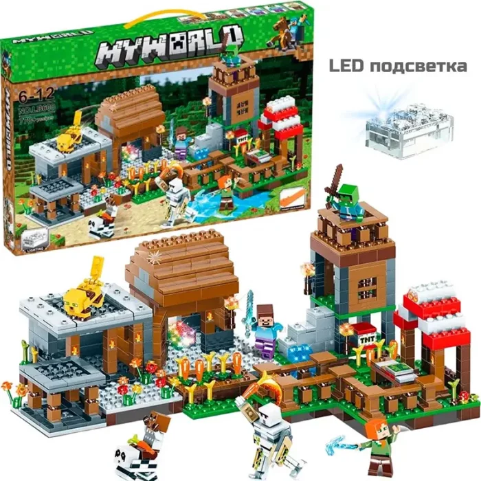 اسباب بازی لگو ماینکرفت 778 تکه کد LB600D