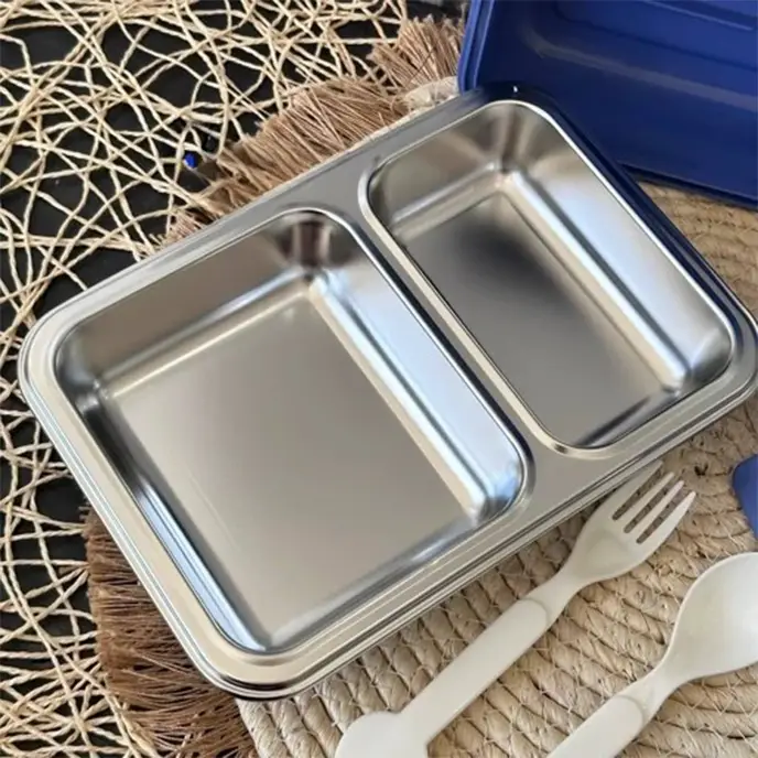 لانچ باکس واشر دار کودک 2 قسمتی طرح دار کد 6358