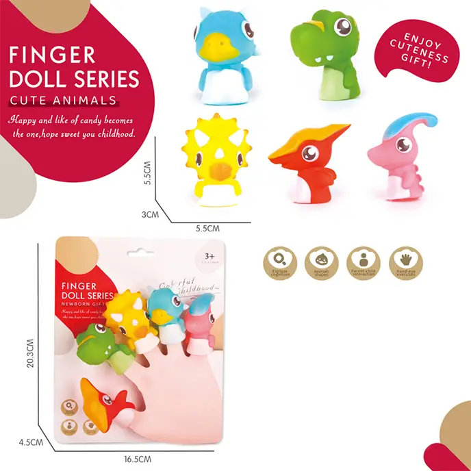 عروسک نمایشی انگشتی طرح دایناسور کد 6863054