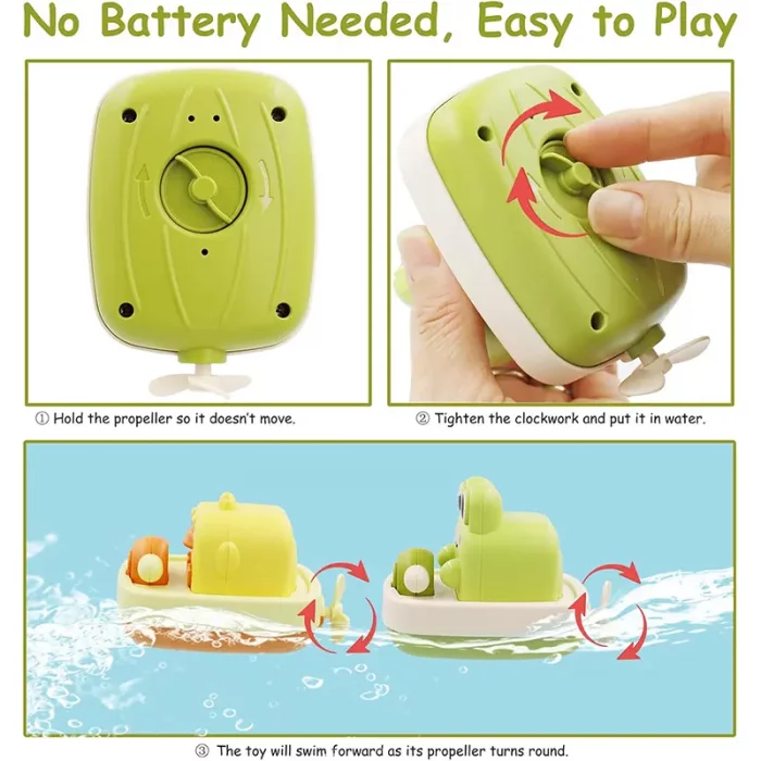 اسباب بازی حمام مدل قایق حیوانات مدل HY00