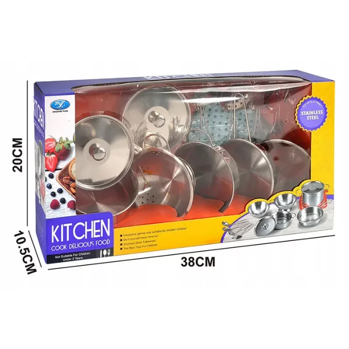 اسباب بازی ست قابلمه فلزی 12 تکه کد 66687A