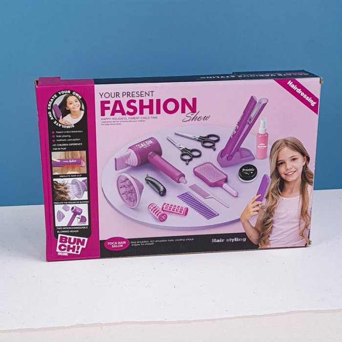 اسباب بازی سشوار و ست آرایشگری کد QY003