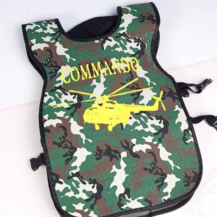 لباس مشاغل کودک جلیقه کماندویی سبز کد 75340