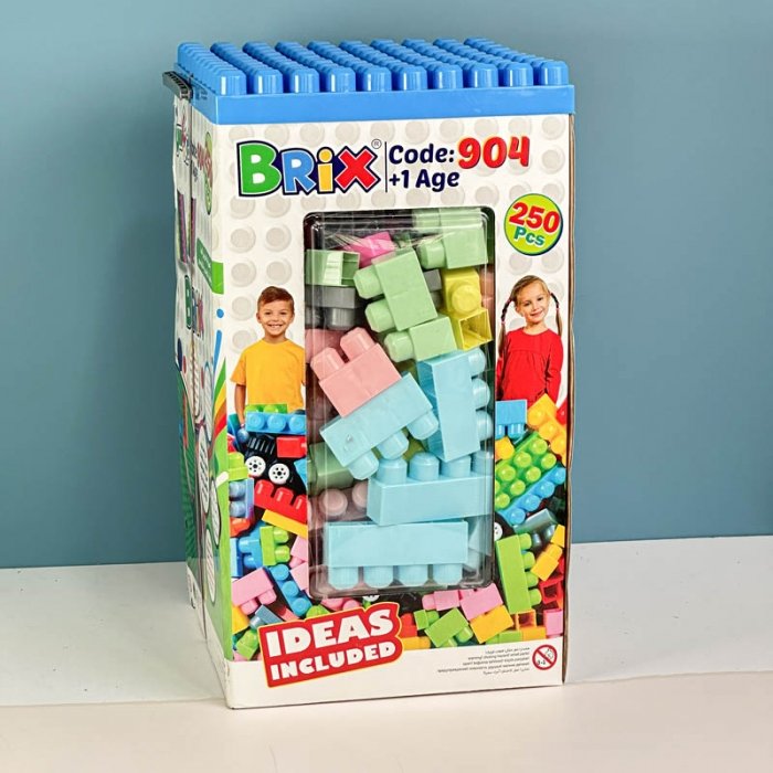 بلوک خانه سازی کودک 250 تکه پاستلی کد P/BRX904/PA