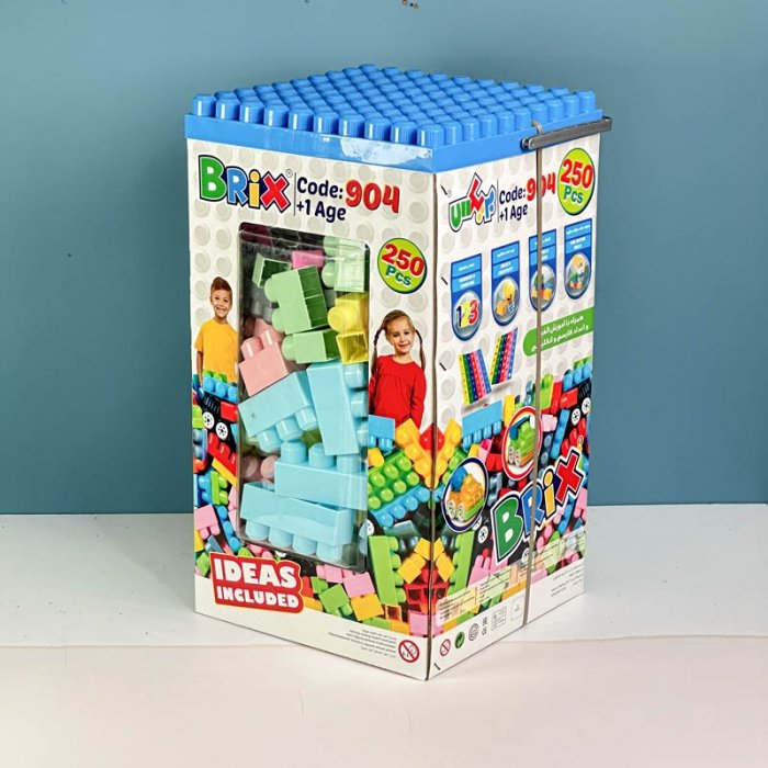 بلوک خانه سازی کودک 250 تکه پاستلی کد P/BRX904/PA