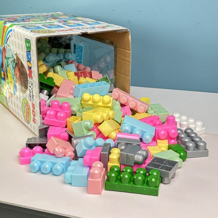 بلوک خانه سازی کودک 250 تکه پاستلی کد P/BRX904/PA