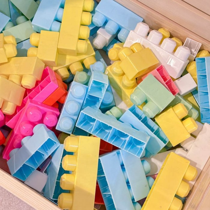 بلوک خانه سازی کودک 3 کیلویی رنگ پاستلی کد 6880225