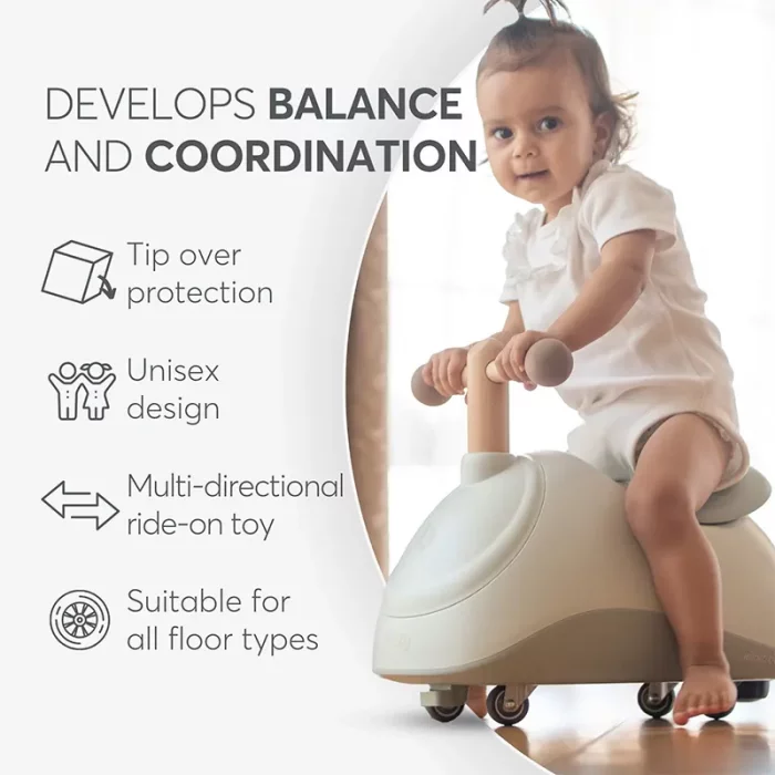 ماشین پایی کودک کیکابو سیزی kikkaboo Sizzy رنگ صورتی کد 6881929