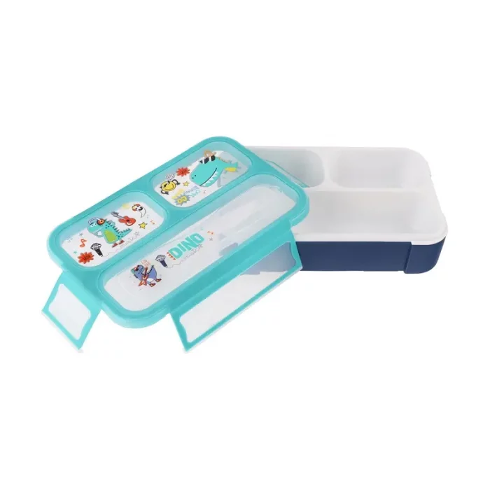 لانچ باکس 3 قسمتی واشر دار وست VEST طرح دایناسور کد P/U2088/C