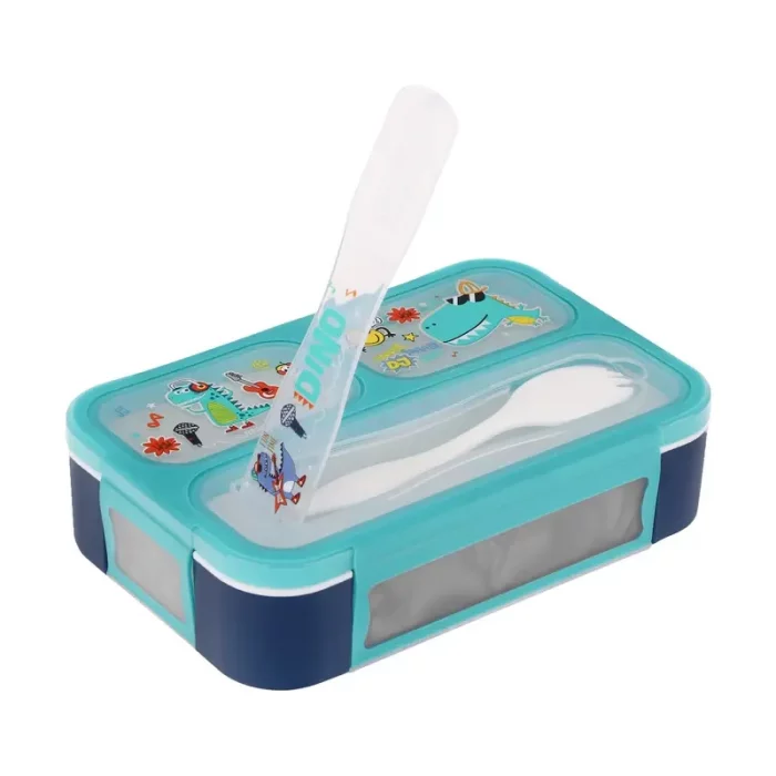 لانچ باکس 3 قسمتی وست VEST طرح دایناسور کد P/U2088/C