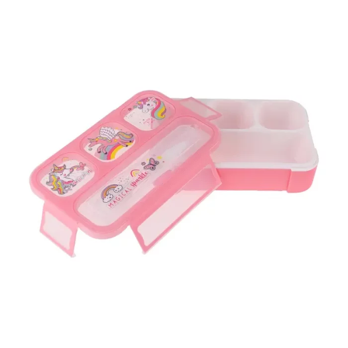 لانچ باکس 4 قسمتی وست VEST طرح یونیکورن کد P/U2088/D