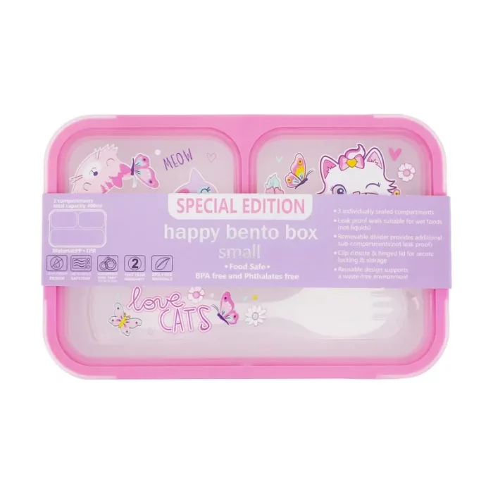 لانچ باکس 3 قسمتی وست VEST طرح گربه کد P/U2088/A