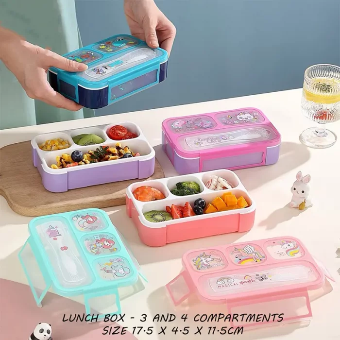 لانچ باکس 3 قسمتی وست VEST طرح گربه کد P/U2088/A