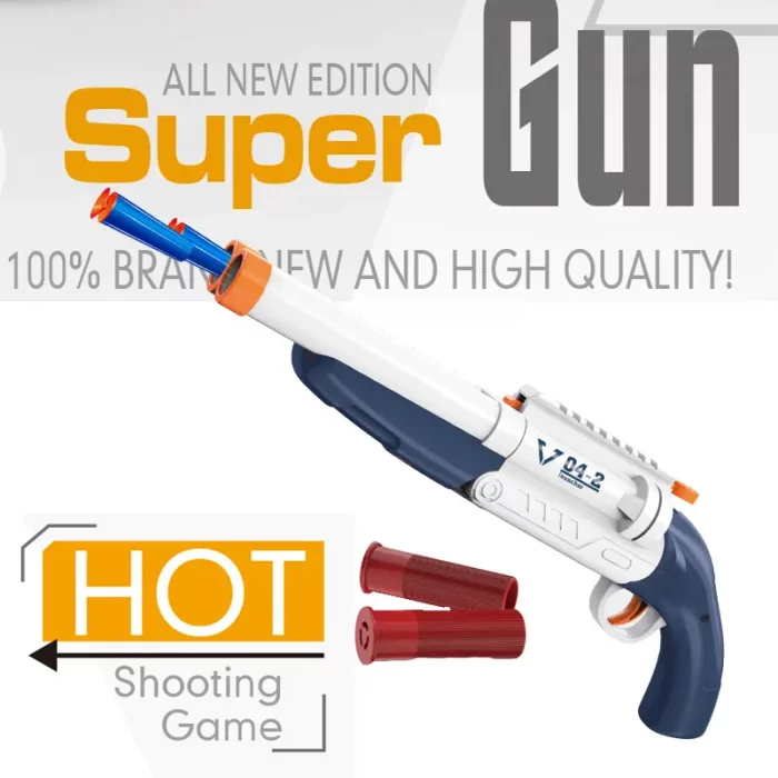 تفنگ اسباب بازی کودک دو لول SUPER GUN کد 9950