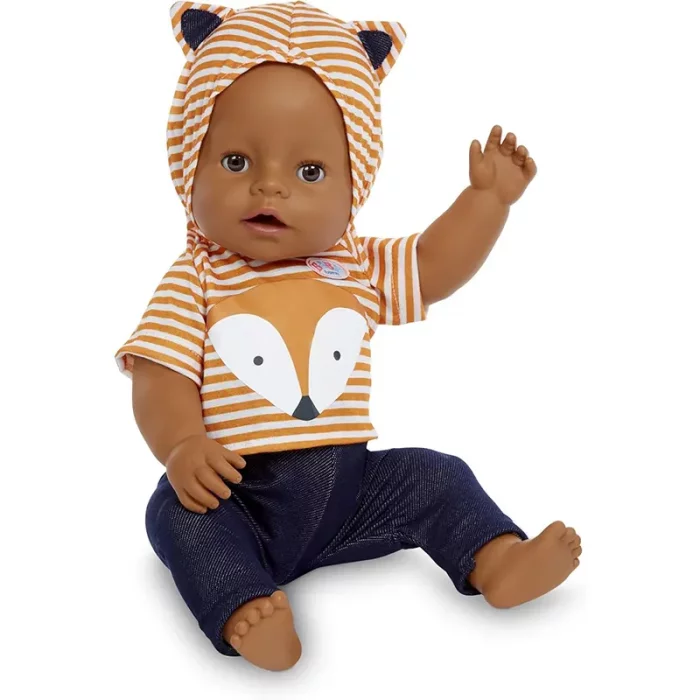 عروسک دخترانه جیشی BABY BORN با لوازم پسر با لباس روباه کد 916816