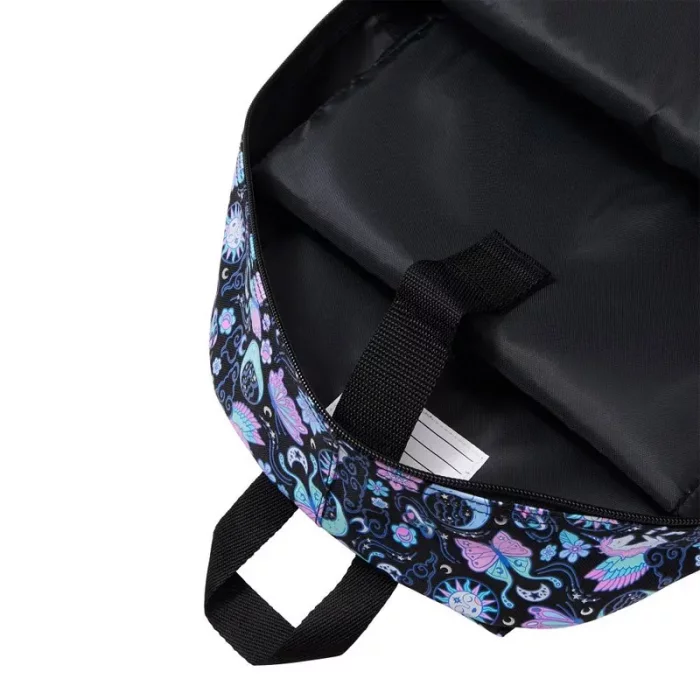 کوله پشتی اسمیگل طرح یونی کورن مشکی شاینی کد 74179