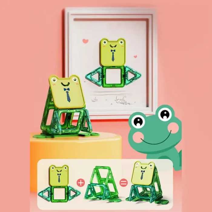 اسباب بازی کاشی های مغناطیسی حیوانات 50 تکه فیلو FEELO کد FL1505