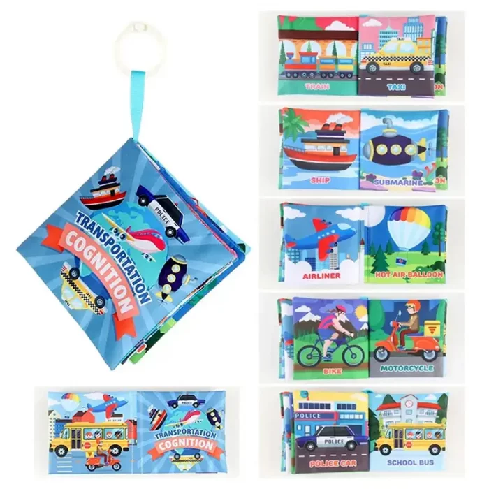 کتاب پارچه ای آموزشی مدل حمل و نقل کد 665334