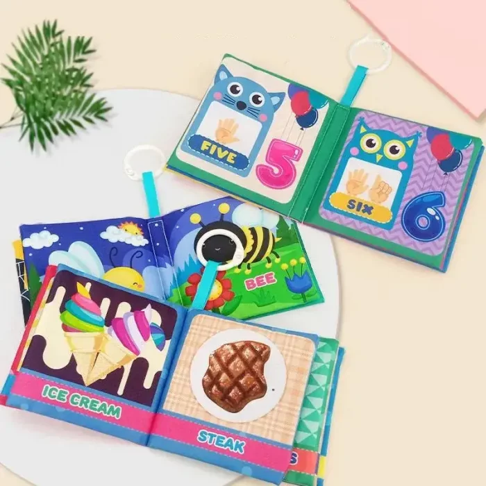 کتاب پارچه ای آموزشی مدل حشرات کد 665335