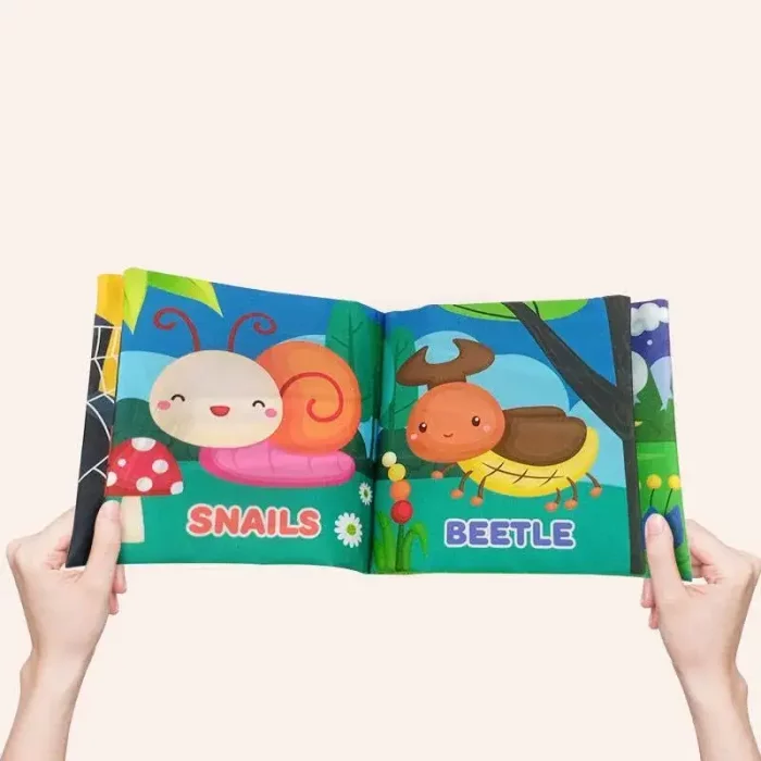 کتاب پارچه ای آموزشی مدل حشرات کد 665335