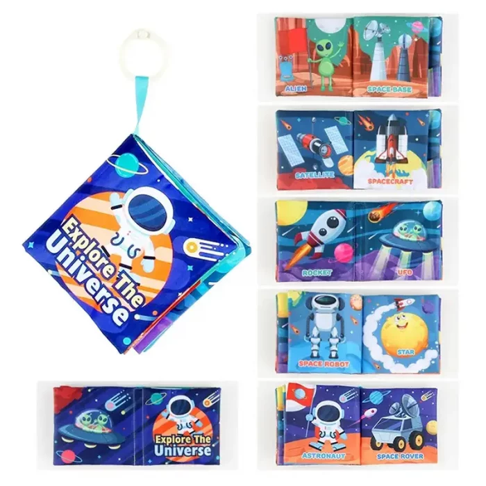 کتاب پارچه ای آموزشی مدل فضانورد کد 665336