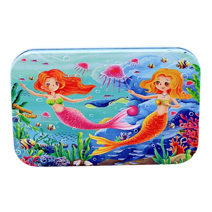 پازل پری دریایی قوطی فلزی 60 تکه کد jd6076