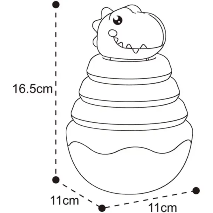 برج هوش تعادلی موزیکال هانگر Huanger طرح کروکودیل کد HE0298