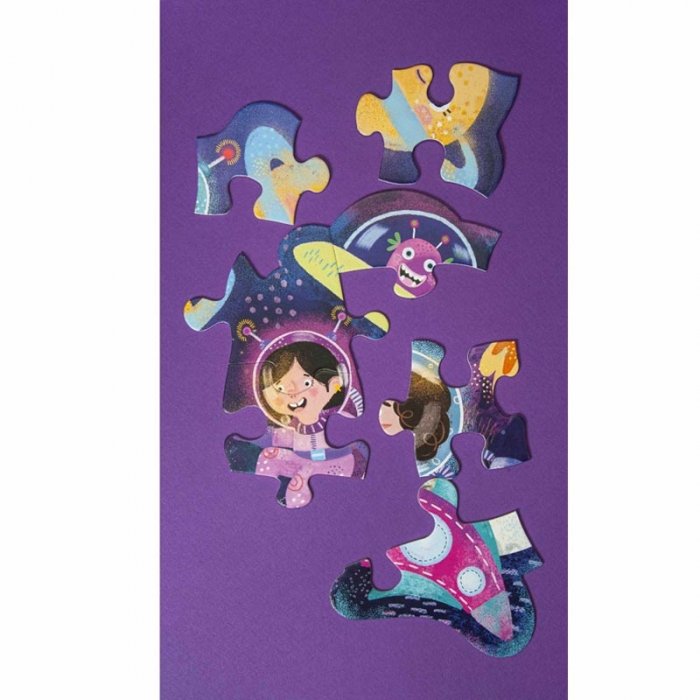 پازل کودک 33 تکه مدل فضانورد KID FANS ADVENTURE IN SPACE کد KS2445