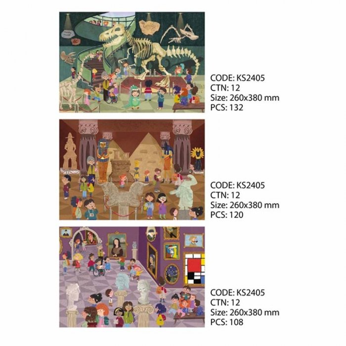 پازل کودک 360 تکه مدل موزه KID FANS MUSEUM کد KS2405