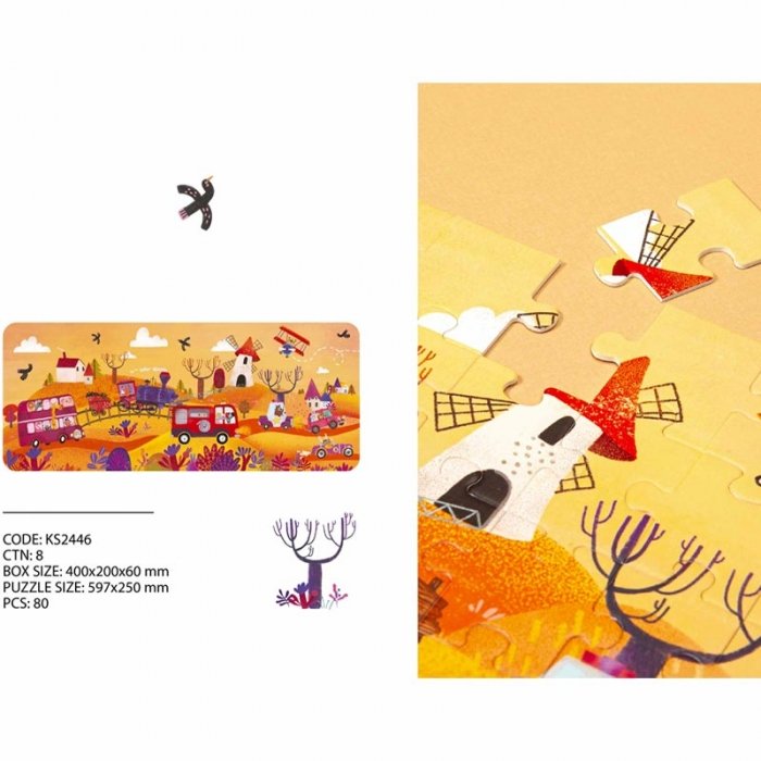 پازل کودک 35 تکه مدل مزرعه KID FANS MY LITTLE FARM کد KS2436