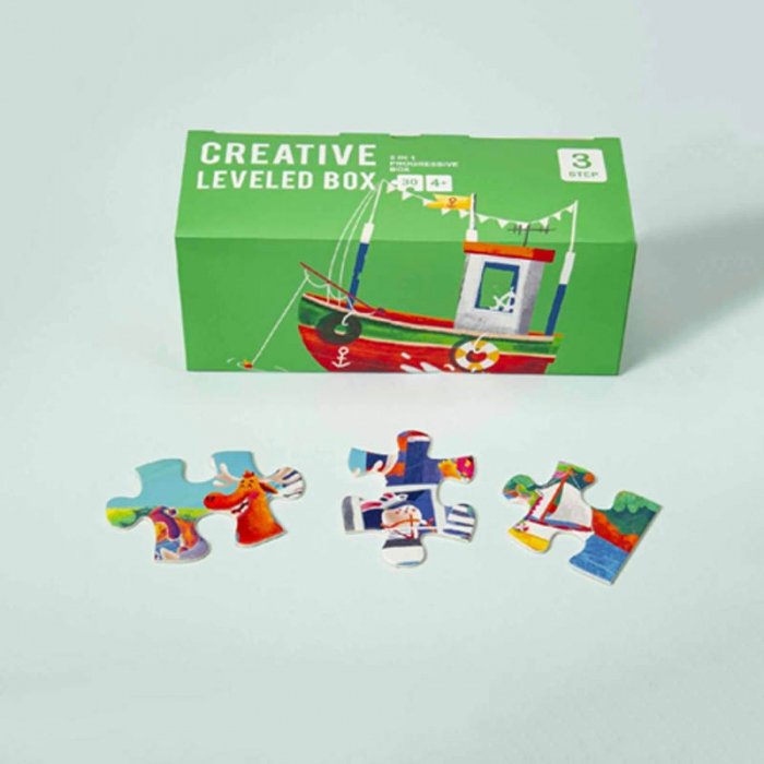 پازل کودک 89 تکه مدل حمل و نقل KID FANS TRANSPORTATION کد KS2402