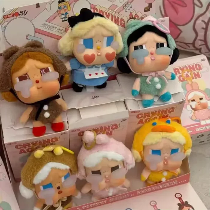 عروسک شانسی عروسک کرای بیبی پاپ مارت مدل crying again کد 028763