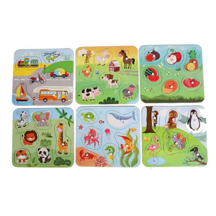 پازل چوبی جاگذاری پین دار کد 677261