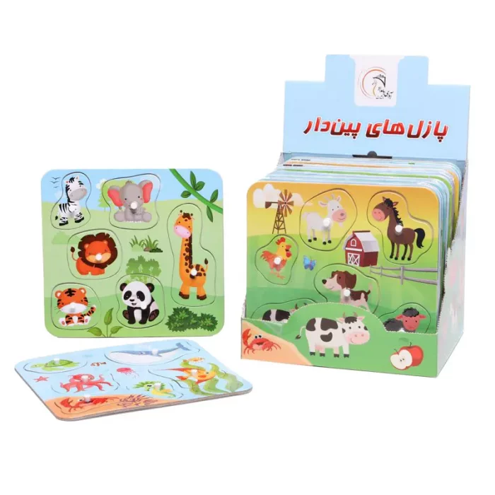 پازل چوبی جاگذاری پین دار کد 677261