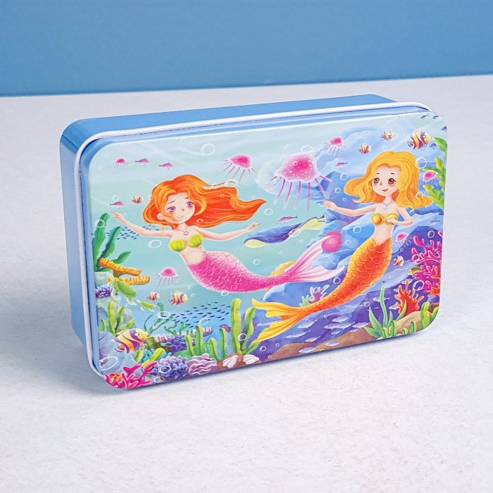 پازل پری دریایی قوطی فلزی 60 تکه کد jd6076