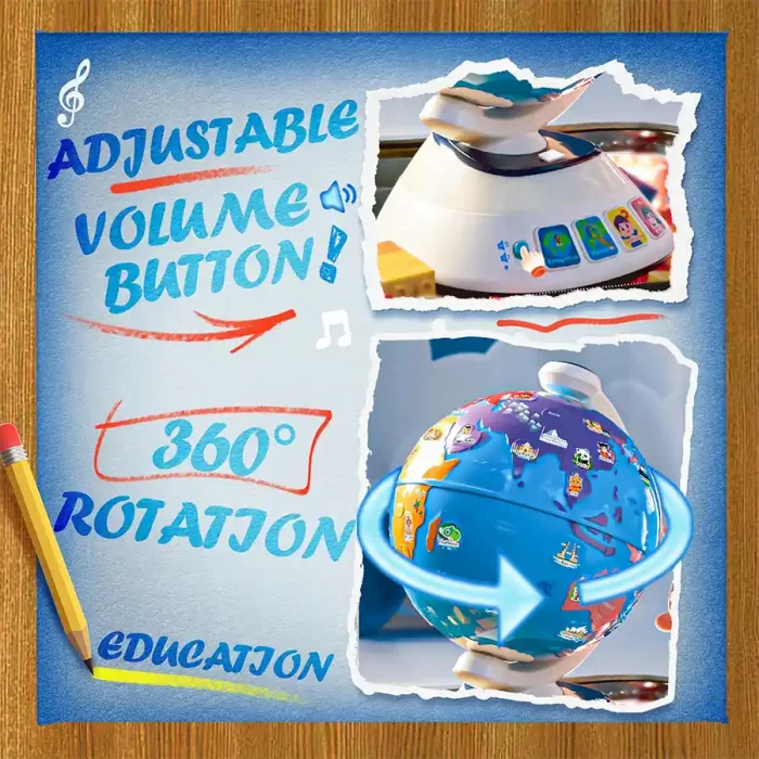 اسباب بازی کره زمین موزیکال هولی تویز Huile Toys کد HE8985