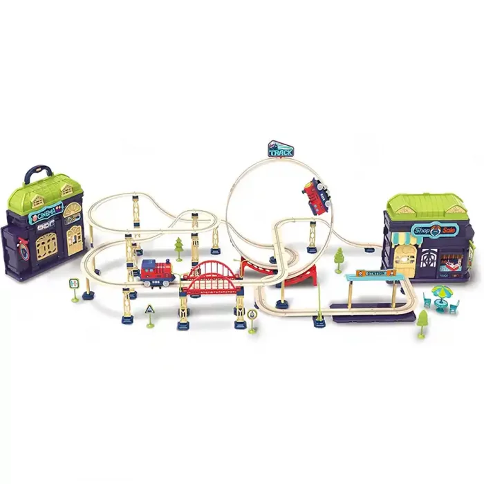 اسباب بازی ساختنی ریل قطار 147 تکه کد 89957