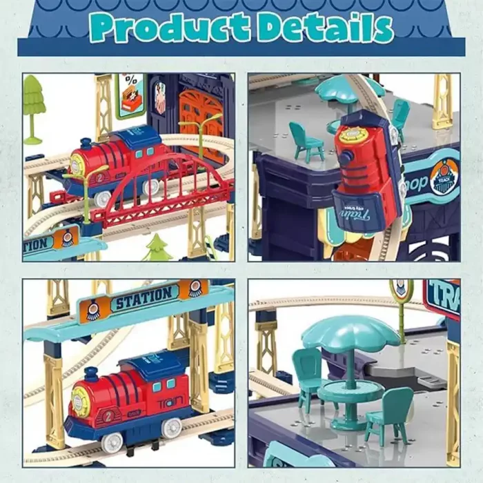 اسباب بازی ساختنی ریل قطار 147 تکه کد 89957