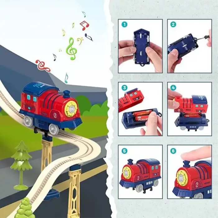 اسباب بازی ساختنی ریل قطار 147 تکه کد 89957