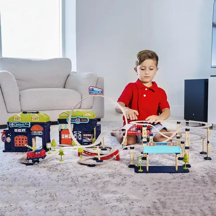 اسباب بازی ساختنی ریل قطار 147 تکه کد 89957