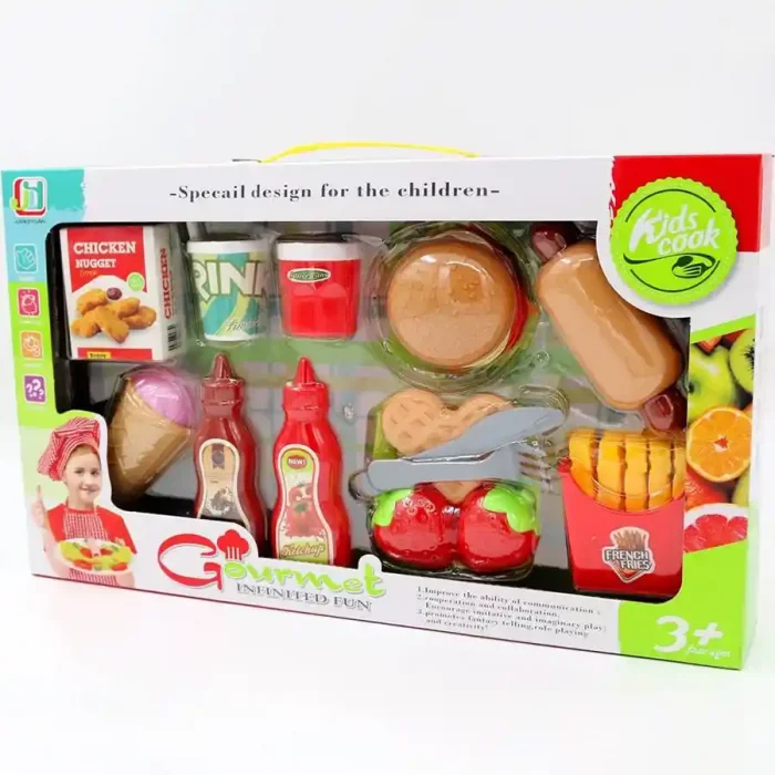 اسباب بازی ست فست فود 10 تکه کد 6061