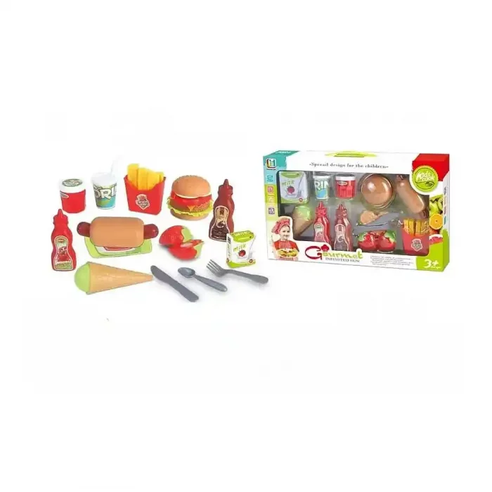 اسباب بازی ست فست فود 10 تکه کد 6061