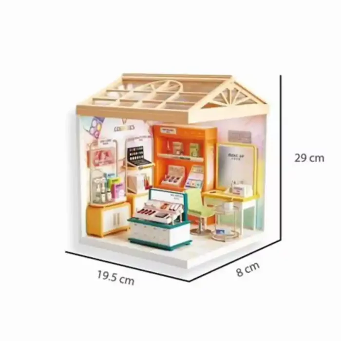 کیت خانه سازی مینیاتوری مدل سالن زیبایی کد 8003