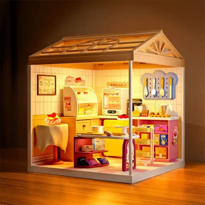 کیت خانه سازی مینیاتوری مدل قنادی کد 8008