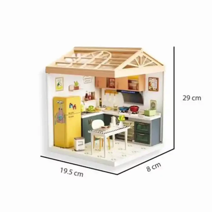 کیت خانه سازی مینیاتوری مدل آشپزخانه کد 8005